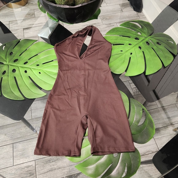 Pants - Brown Pressure Romper